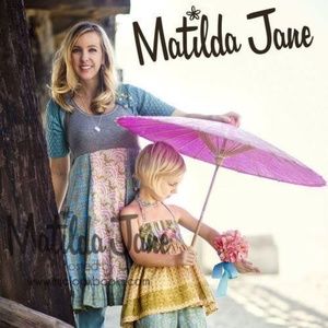 Matilda Jane Clothing MJC Hotline Bluebird Women's Tank Dress VHTF EUC